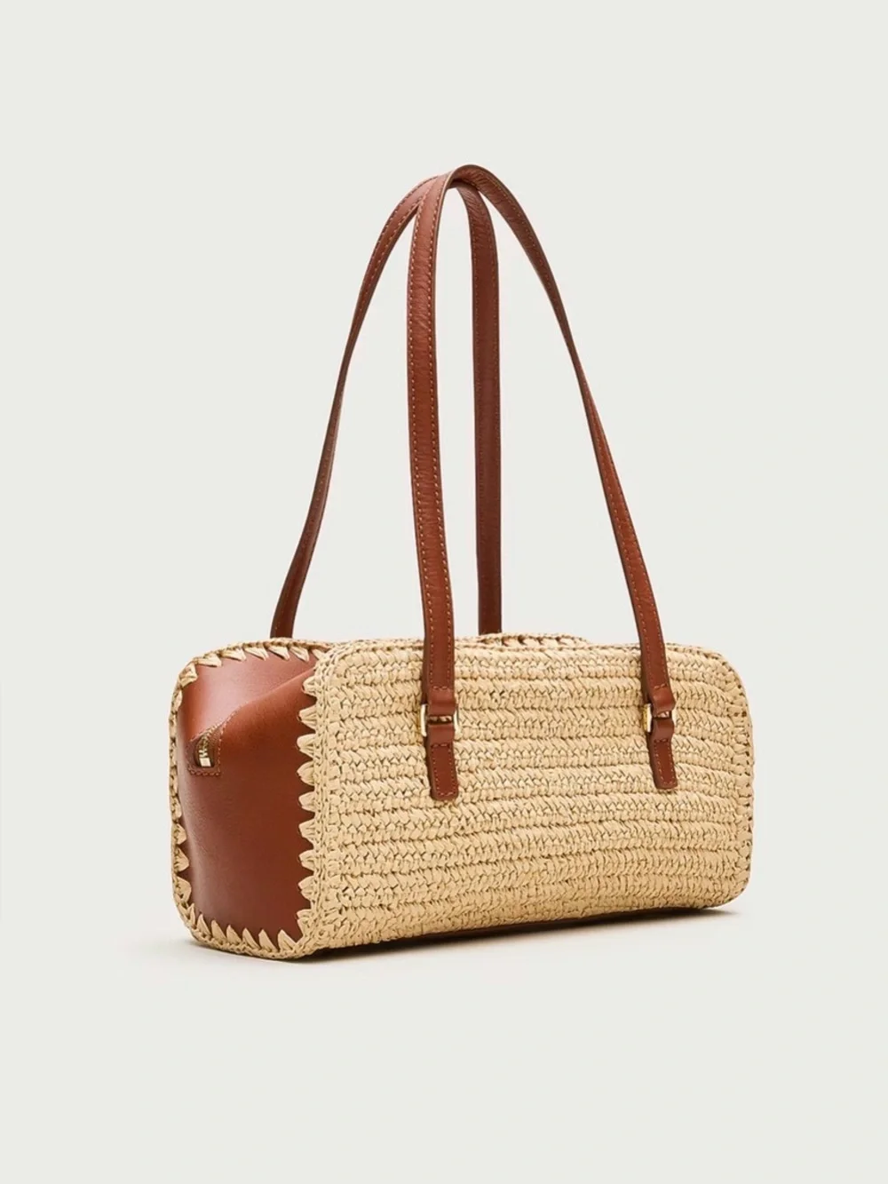 NWT J Crew Delphine Hand Knotted Shoulder Bag in Straw